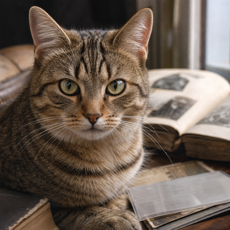 Comment s&rsquo;appelle le chat en vedette sur ce blog WordPress ?